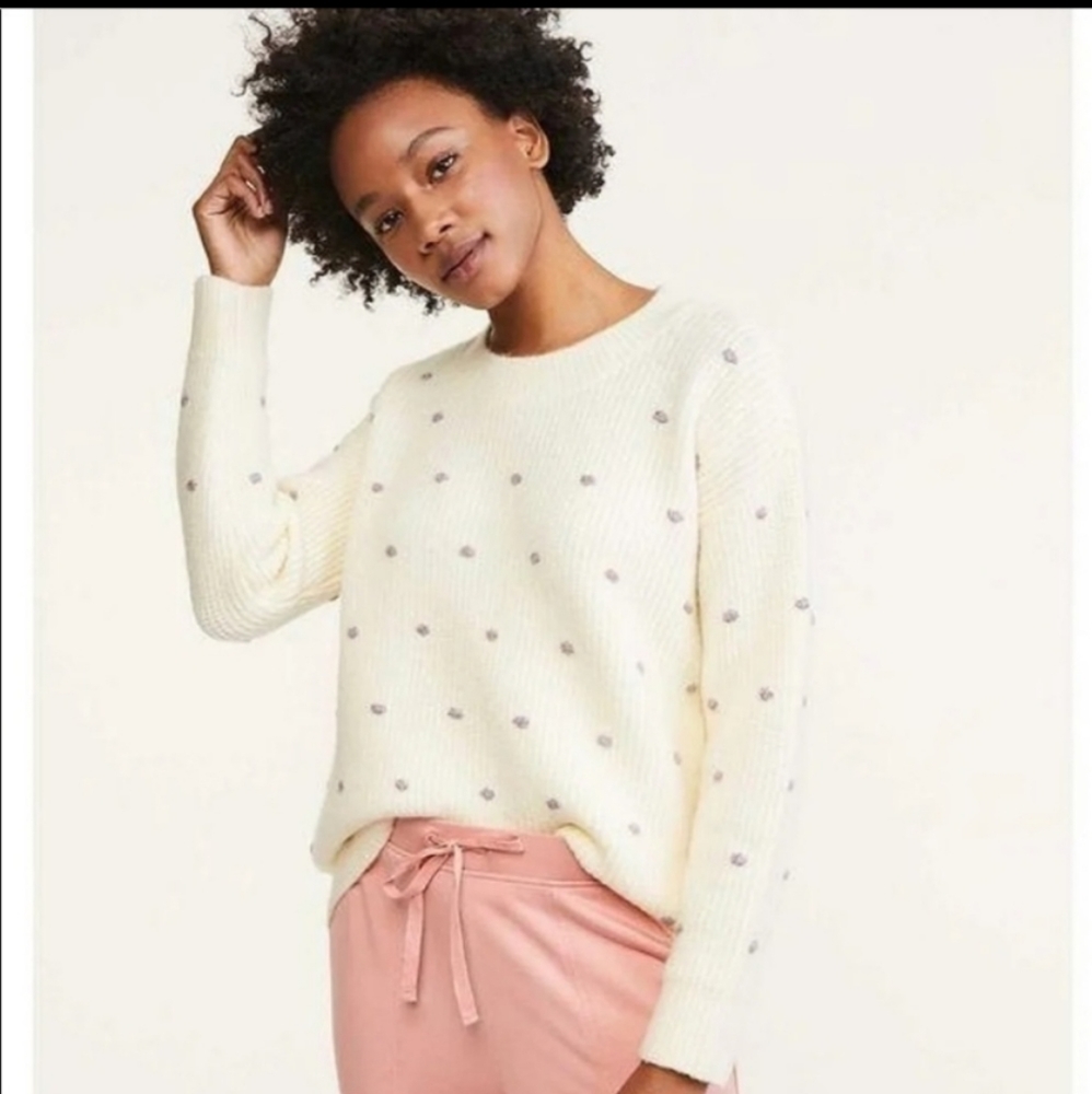 Lou & Grey raised dot sweater